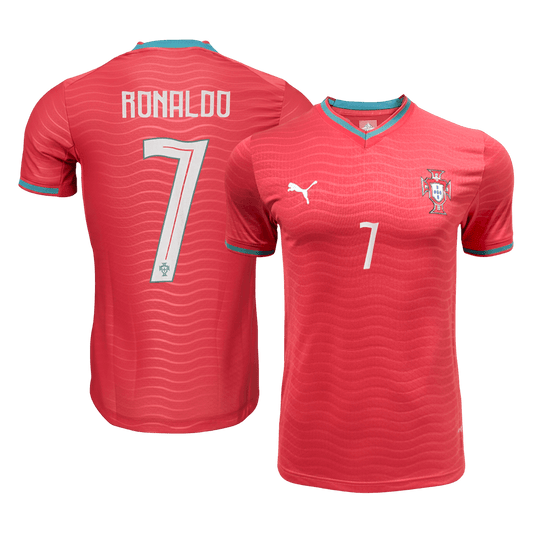 RONALDO #7 Portugal Domicile Maillot - Coupe du Monde 2026 Rouge Joueur