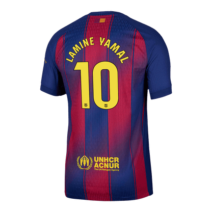 LAMINE YAMAL #10 Barcelone Domicile Maillot 2025/26 Authentique