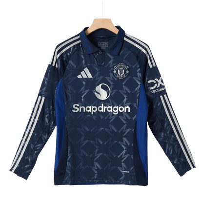 Manchester United Extérieur Maillot Manches Longues 2024/25 Grande Taille