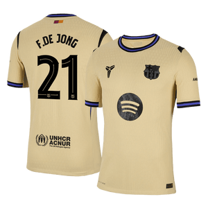 F.DE JONG #21 Barcelone Extérieur Maillot 2025/26 Authentique - UCL