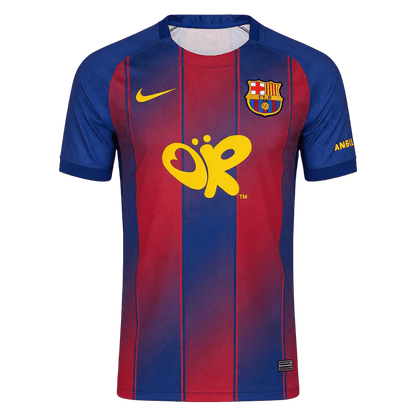 Barcelone Domicile Maillot 2025/26 Rouge&Bleu Grande Taille