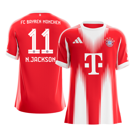 N.JACKSON #11 Munich Domicile Maillot 2025/26 Rouge - Super