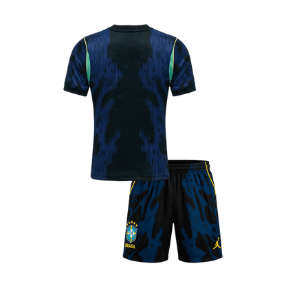 Brazilië Uitshirt Kit - Wereldkampioenschap 2026 Kinderen Marineblauw