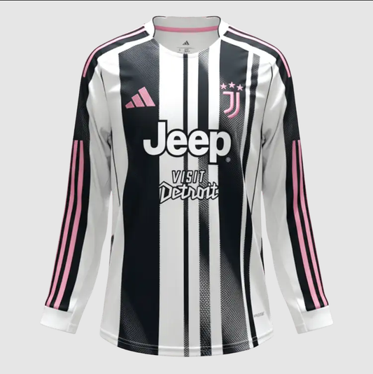Juventus Domicile Maillot Manches Longues 2025/26 Noir&Blanc