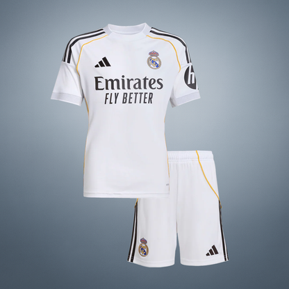 Real Madrid Domicile Maillot Kit 2025/26 Enfant