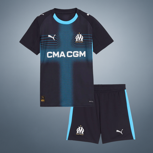 Olympique de Marseille Extérieur Maillot Kit 2025/26 Enfant