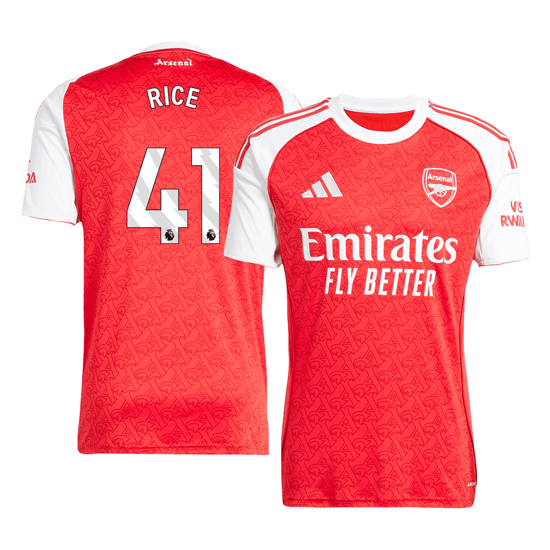 RICE #41 Arsenal Domicile Maillot 2025/26