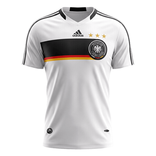 Retro Allemagne Domicile Maillot 2008 Blanc