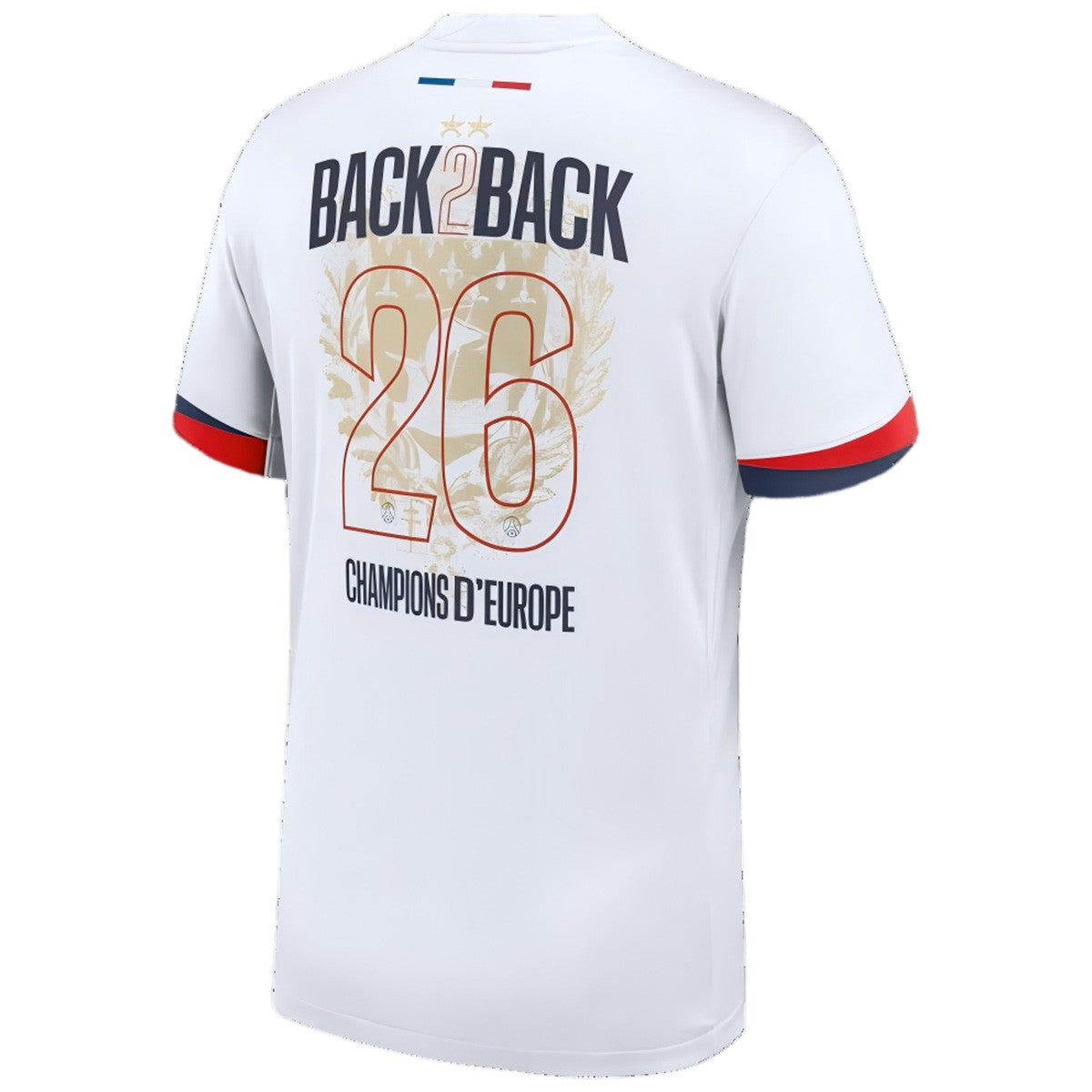Europees Kampioen #26 Uitshirt 2024/26 Wit - 2 Sterren
