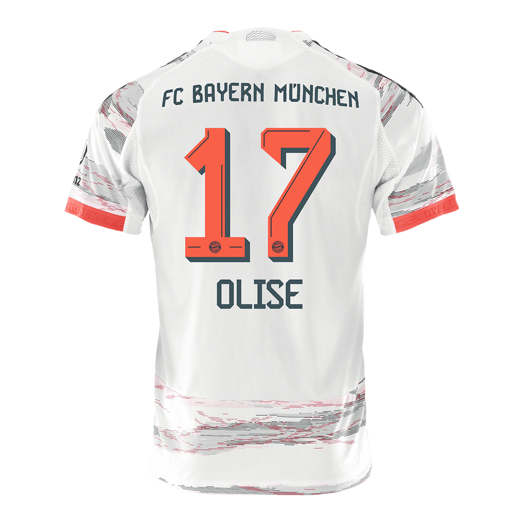 OLISE #17 Munich Extérieur Maillot 2025/26 Blanc Joueur