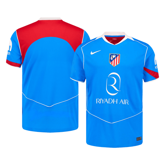 Atlético Third Maillot 2025/26 Bleu Grande Taille