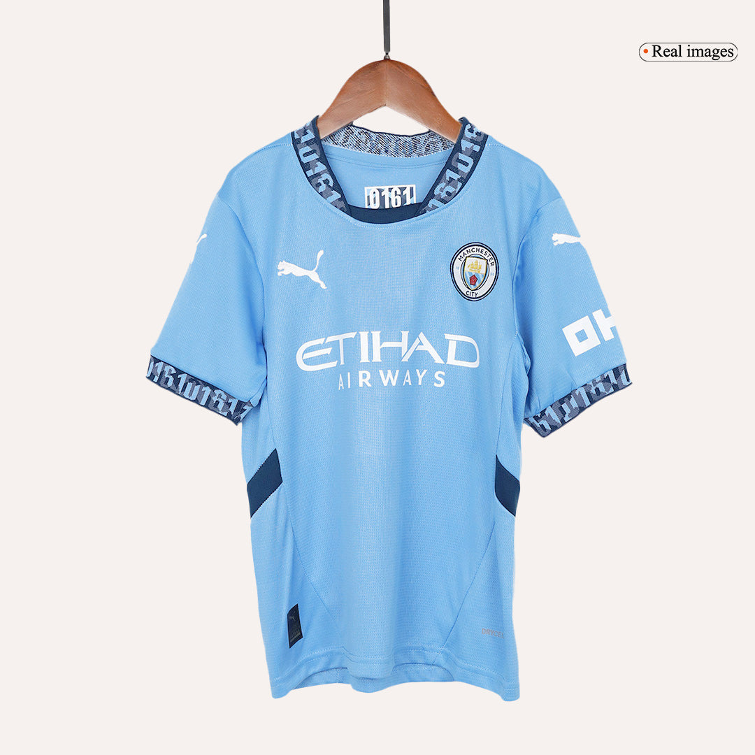 Manchester City Domicile Maillot Kit 2024/25 Junior