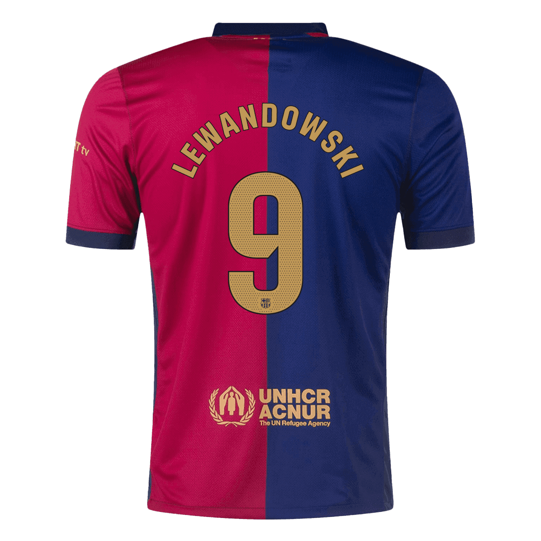LEWANDOWSKI #9 Barcelone Domicile Maillot 2024/25 Spotify Logo Without Text - Super - Mon Maillot Foot Store
