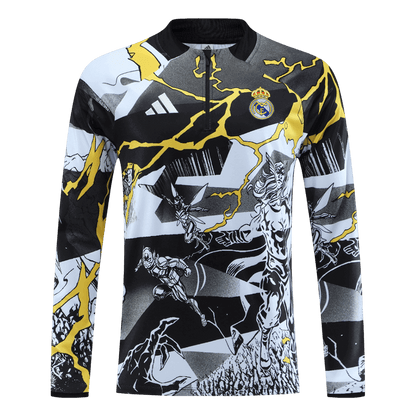 Real Madrid Sweatshirt Tenue 2025/26 Kind Zwart