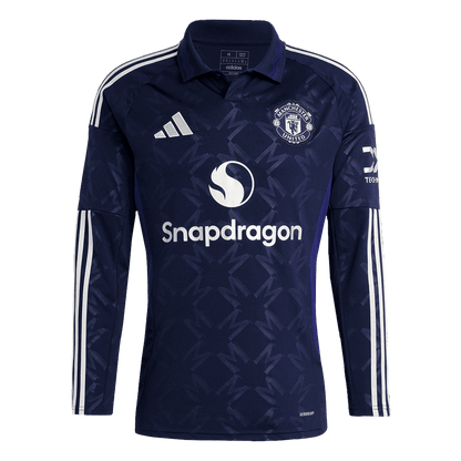 Manchester United Extérieur Maillot Manches Longues 2024/25 Grande Taille