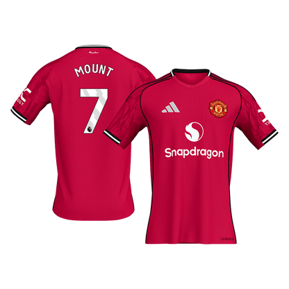MOUNT #7 Manchester United Domicile Maillot 2025/26 Rouge - Super