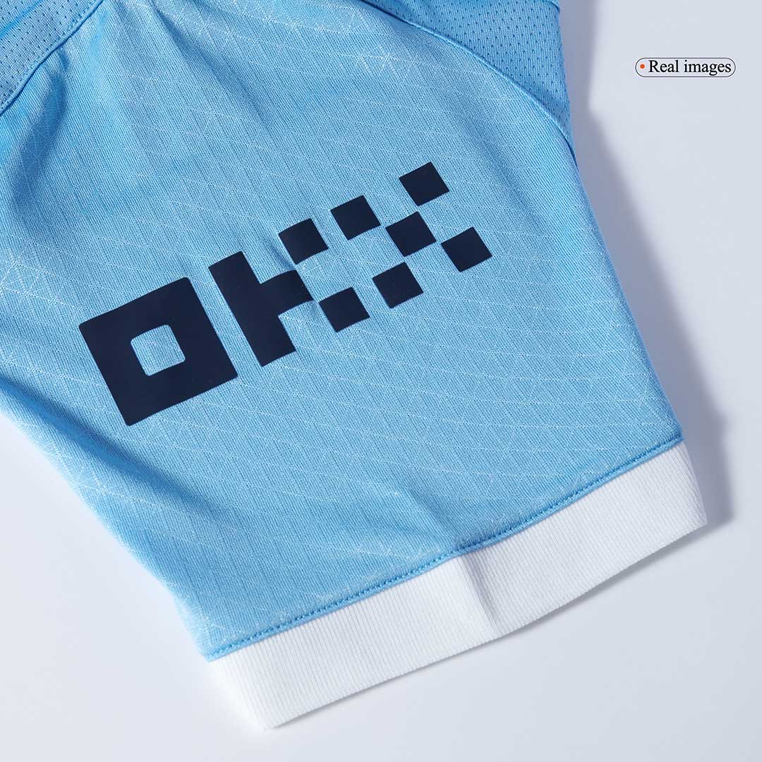 REIJNDERS #4 Manchester City Domicile Maillot 2025/26 Bleu Joueur