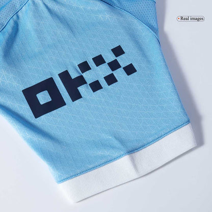 REIJNDERS #4 Manchester City Domicile Maillot 2025/26 Bleu Joueur