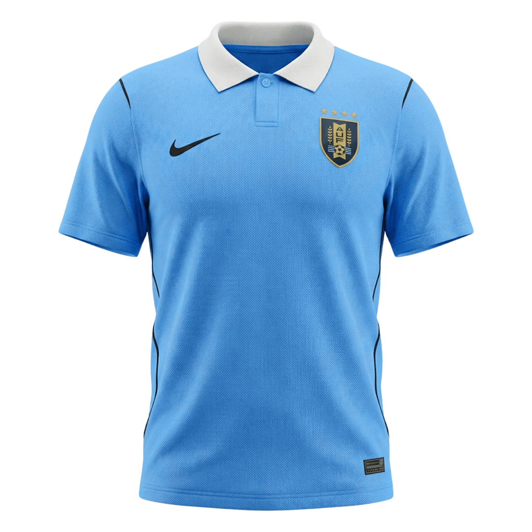 Uruguay Thuisshirt - Wereldkampioenschap 2026 Blauw Grote Maat