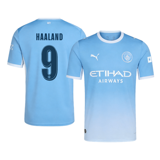 HAALAND #9 Manchester City Domicile Maillot 2026/27 Bleu - UCL