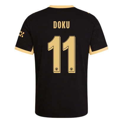 DOKU #11 Manchester City Extérieur Maillot 2026/27 Noir Joueur - UCL
