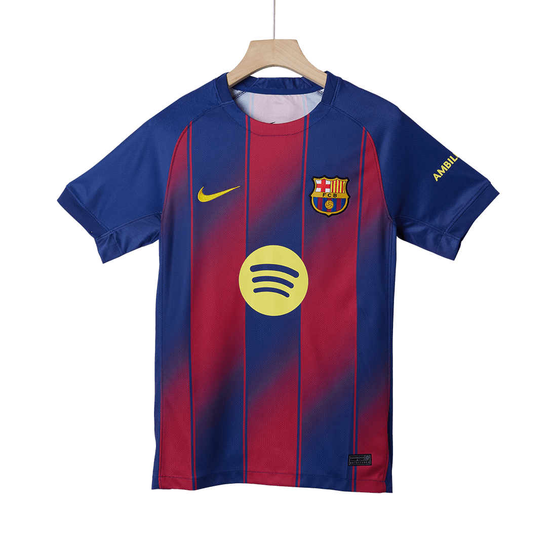 ROONY #28 Barcelone Domicile Maillot 2025/26 Rouge et Bleu - Super