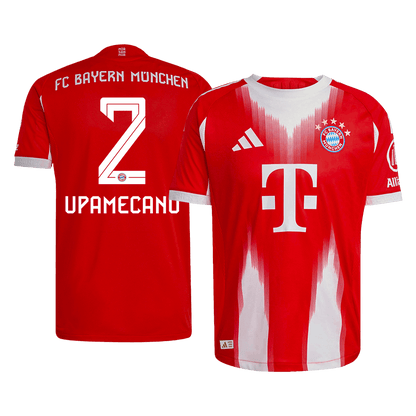 UPAMECANO #2 München Thuisshirt 2025/26 Rood Speler