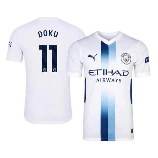 DOKU #11 Manchester City Third Maillot 2026/27 Blanc