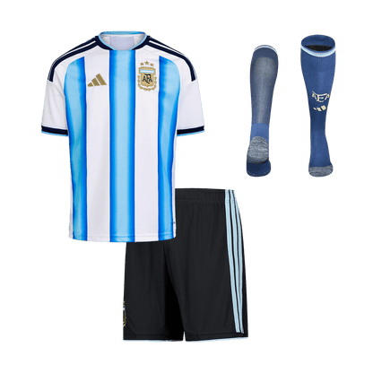 Argentine Domicile Maillot Kit - Coupe du Monde 2025/26 Enfant Blue&White