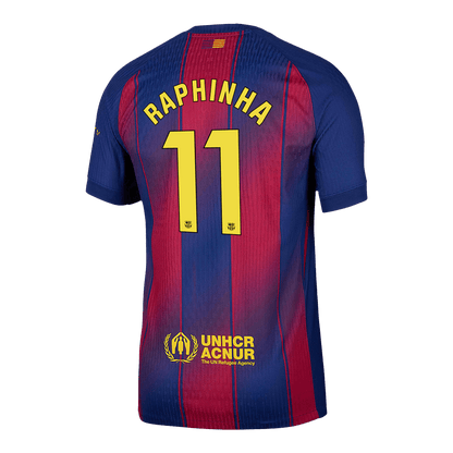 RAPHINHA #11 Barcelone Domicile Maillot 2025/26 Authentique