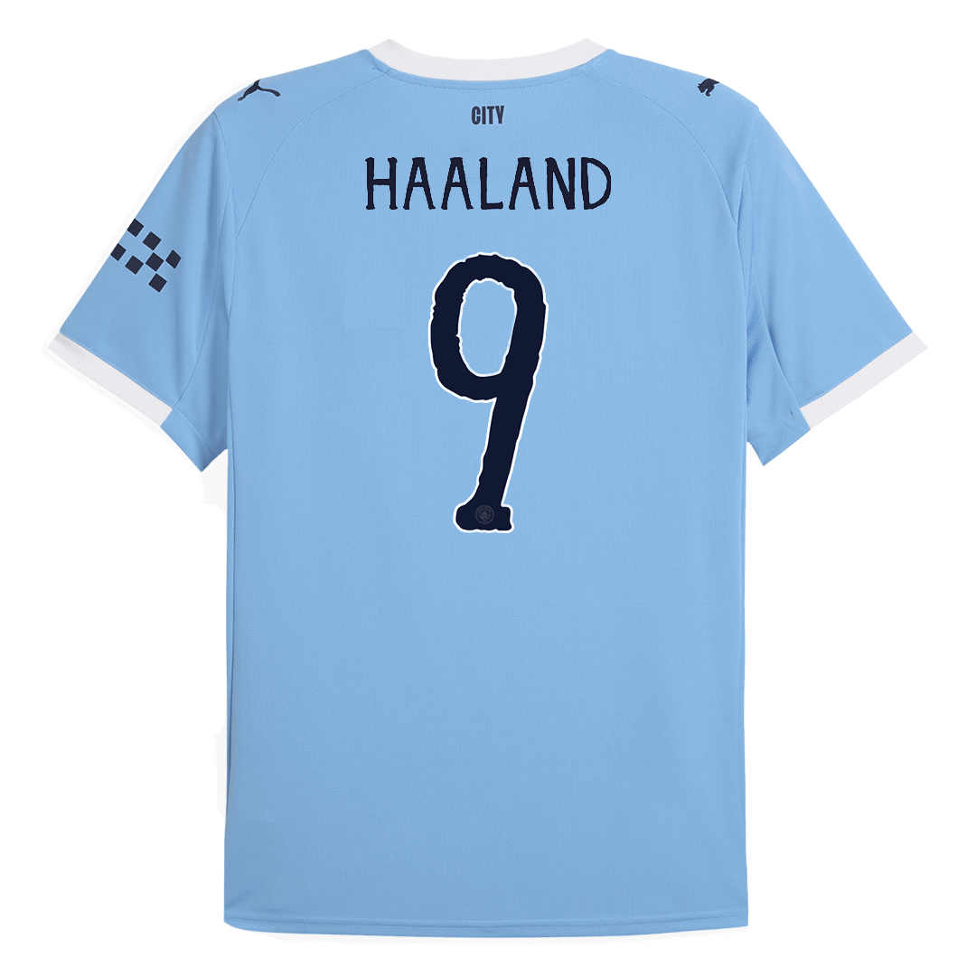HAALAND #9 Manchester City Domicile Maillot 2025/26 - Club World Cup Grande Taille
