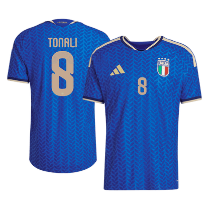 TONALI #8 Italie Domicile Maillot Coupe du Monde 2026 Bleu Joueur