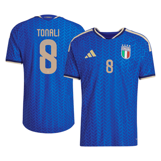 TONALI #8 Italie Domicile Maillot Coupe du Monde 2026 Bleu Joueur