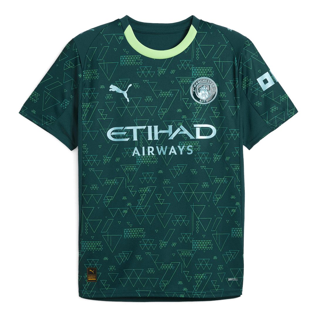 Manchester City Fourth Maillot 2025/26 Vert Grande Taille