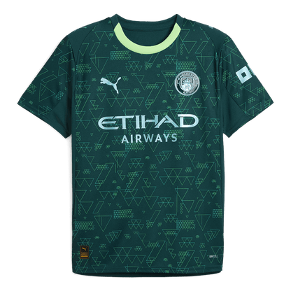 Manchester City Fourth Maillot 2025/26 Vert Grande Taille