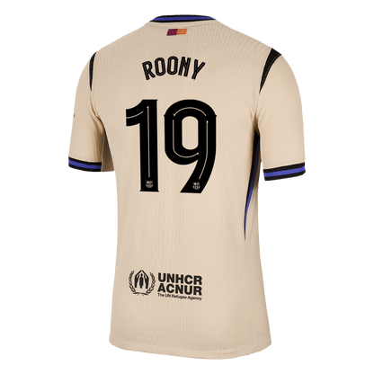 ROONY #19 Barcelone Extérieur Maillot 2025/26 Jaune Joueur - UCL
