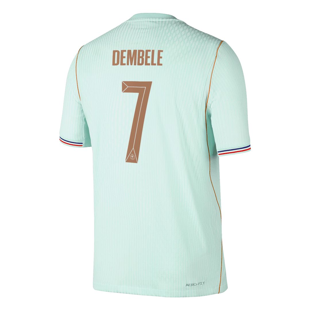 DEMBELE #7 Frankrijk Uitshirt - Wereldkampioenschap 2026 Groen Speler