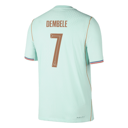 DEMBELE #7 Frankrijk Uitshirt - Wereldkampioenschap 2026 Groen Speler