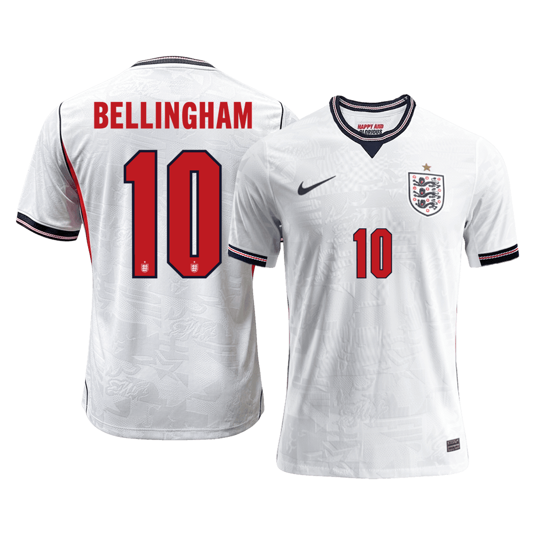 BELLINGHAM #10 Engeland Thuisshirt - Wereldkampioenschap 2026 Wit Speler