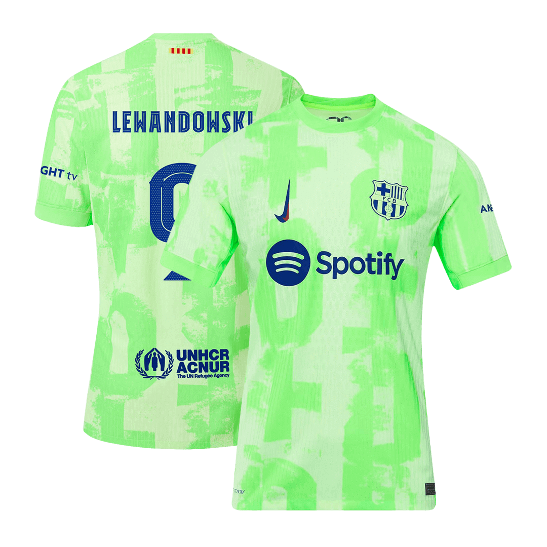 LEWANDOWSKI #9 Barcelone Third Maillot 2024/25 Authentique - UCL - Mon Maillot Foot Store