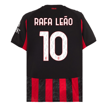 RAFA LEÃO #10 Milan AC Domicile Maillot 2025/26 Grande Taille