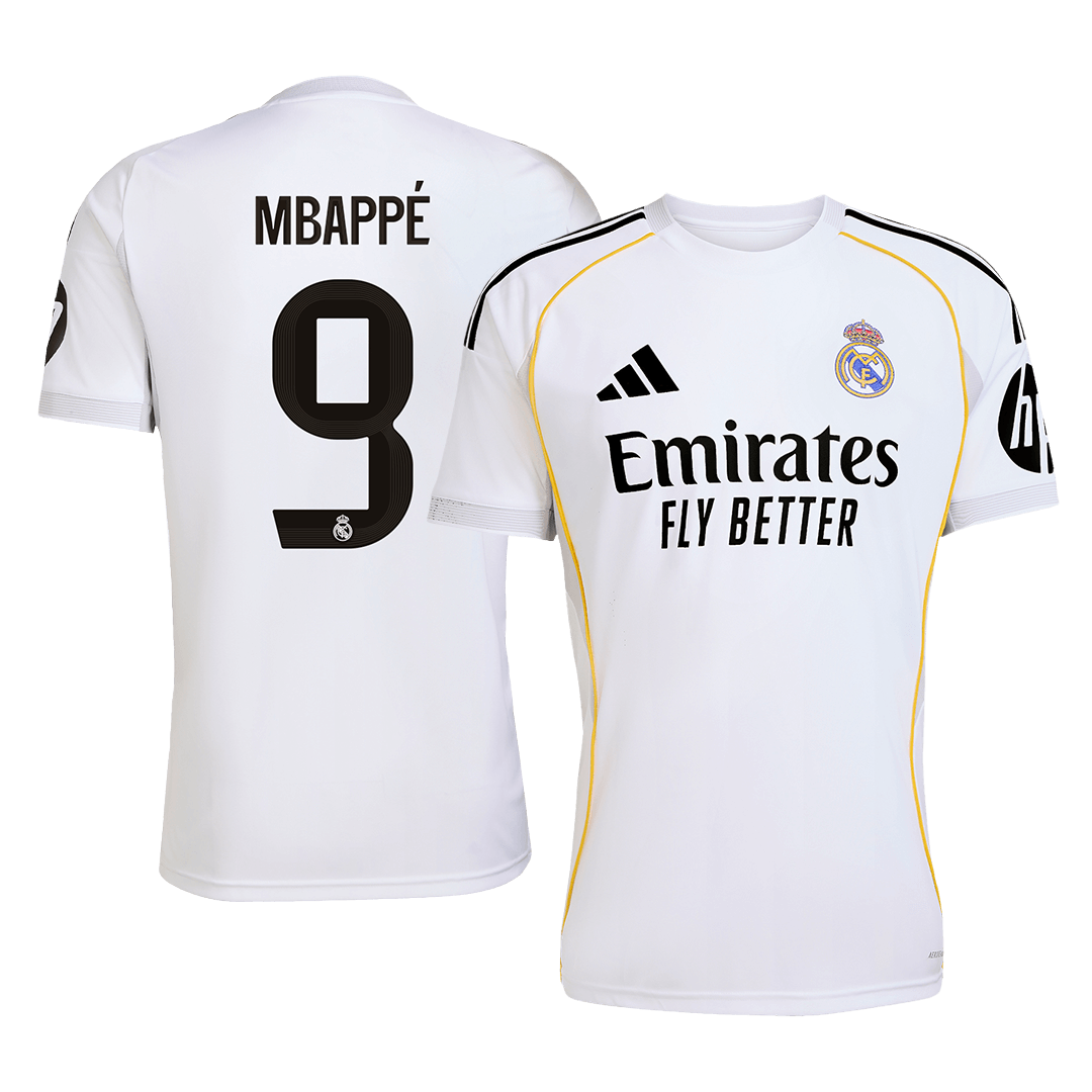 MBAPPÉ #9 Real Madrid Domicile Maillot 2025/26
