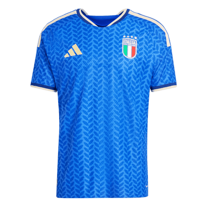 Italië Thuisshirt Wereldkampioenschap 2026 Blauw Speler Grote Maat
