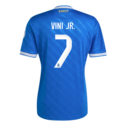 VINI JR. #7 Real Madrid Third Maillot 2025/26 Bleu