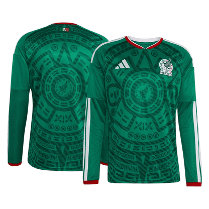 Mexique Domicile Maillot Manches Longues - Coupe du Monde 2026 Vert Grande Taille