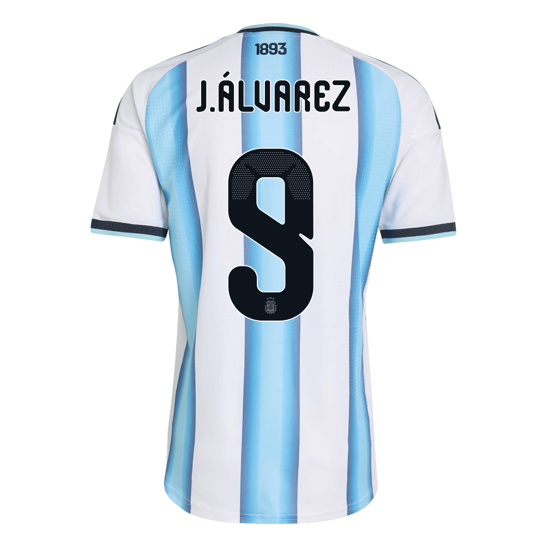 J.ÁLVAREZ #9 Argentine Domicile Maillot Coupe du Monde 2026 Blue&White Joueur