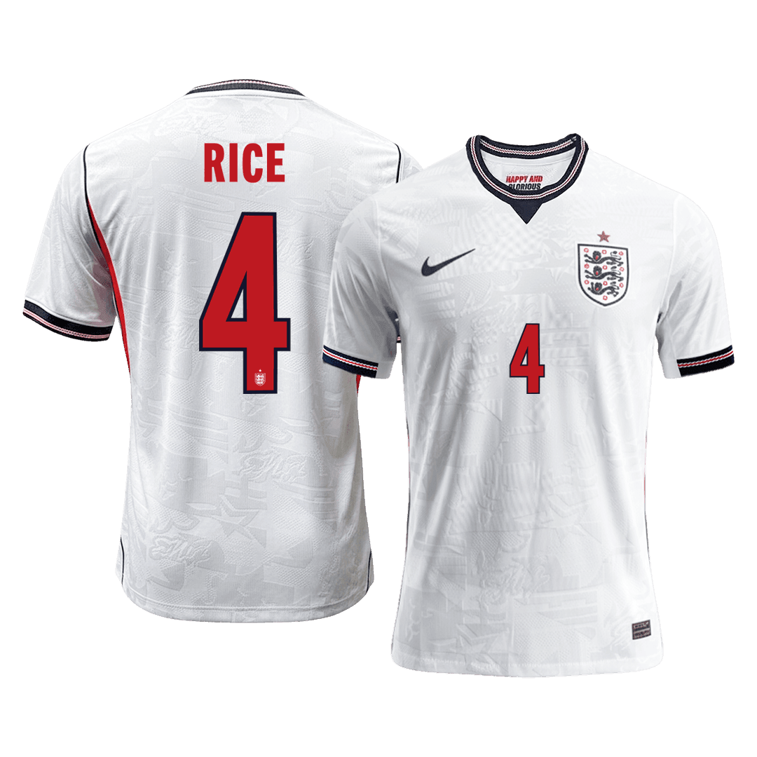 RIJST #4 Engeland Thuis Shirt - WK 2026 Wit Speler