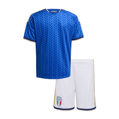 Italie Domicile Maillot Kit 2025/26 Junior Bleu