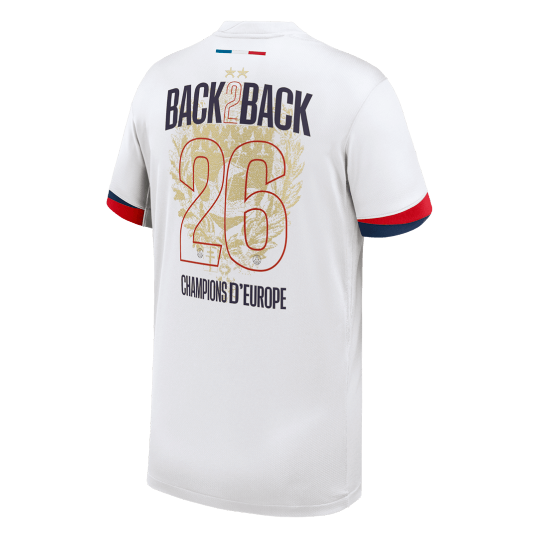 Champions of Europe #26 Les Paris Extérieur Maillot 2024/26 Blanc - CHAMPIONS OF EUROPE