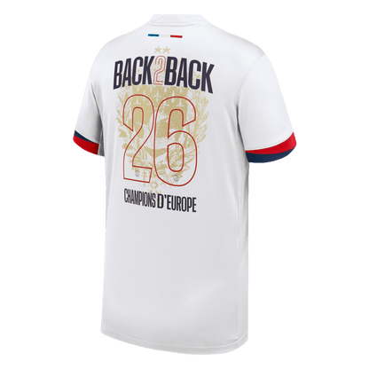 Champions of Europe #26 Les Paris Extérieur Maillot 2024/26 Blanc - CHAMPIONS OF EUROPE